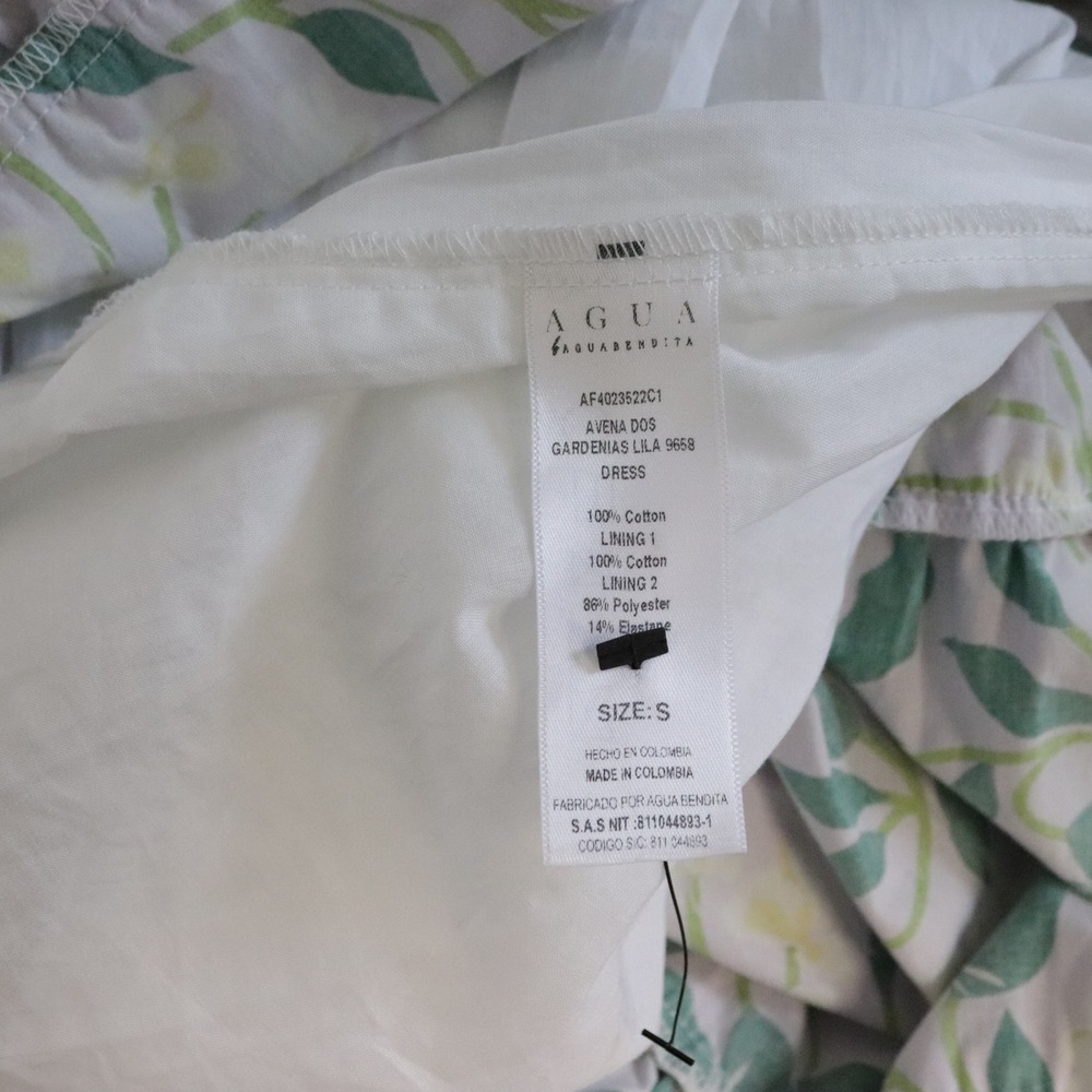 NWT Agua‎ by Agua Bendita Avena Dos Gardenias Lila Mini Dress Small - Picture 8 of 11